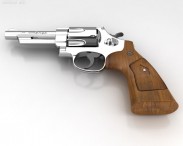 Smith & Wesson Model 29 4 Inc barrel 3d model