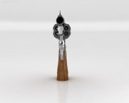 Smith & Wesson Model 29 4 Inc barrel 3d model