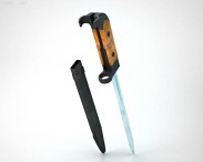 AK-47 bayonet 3d model