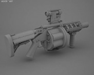 Milkor MGL-105 3d model