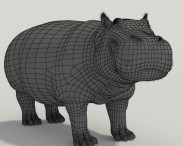 Hippopotamus High Detailed 3d model