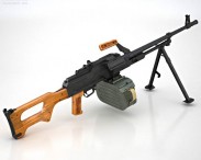 PK machine gun 3d model