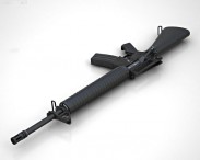 Colt M16A4 3d model