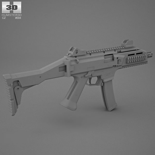 CZ Scorpion EVO 3 3D model to Download in Max, FBX, Obj, C4D